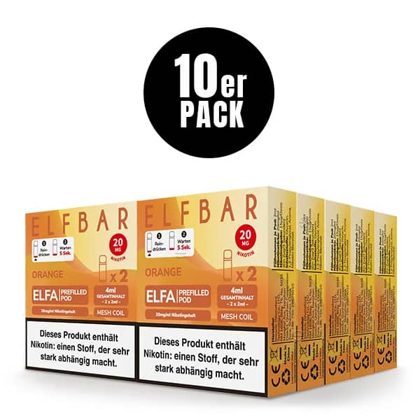 10er Pack - ELFA – Orange