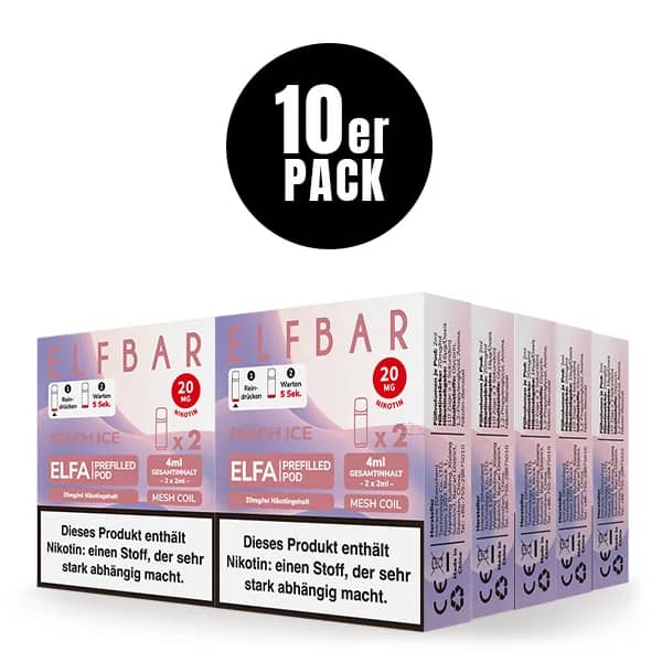 10er Pack - ELFA – Peach Ice