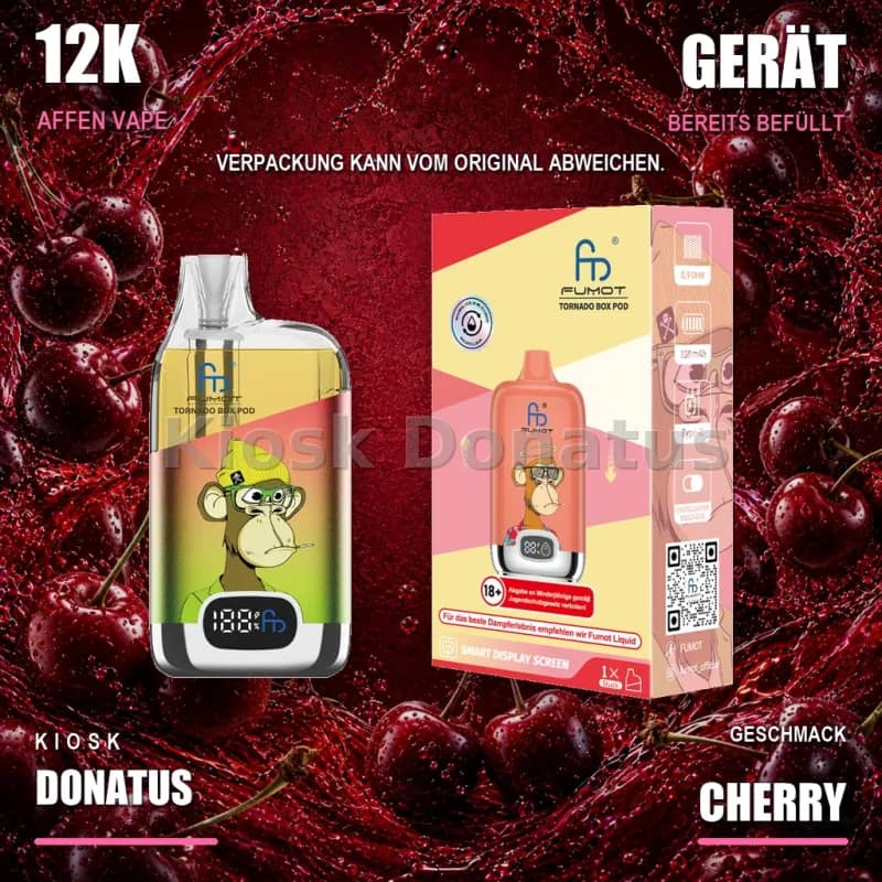 12K Affen Vape – Cherry