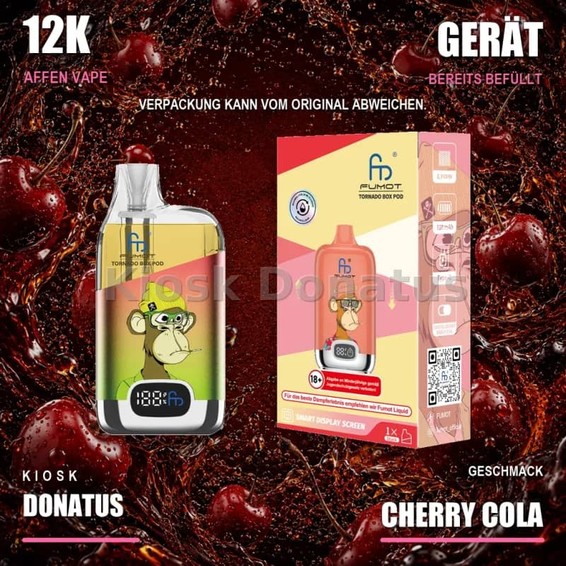 12K Affen Vape – Cherry Cola