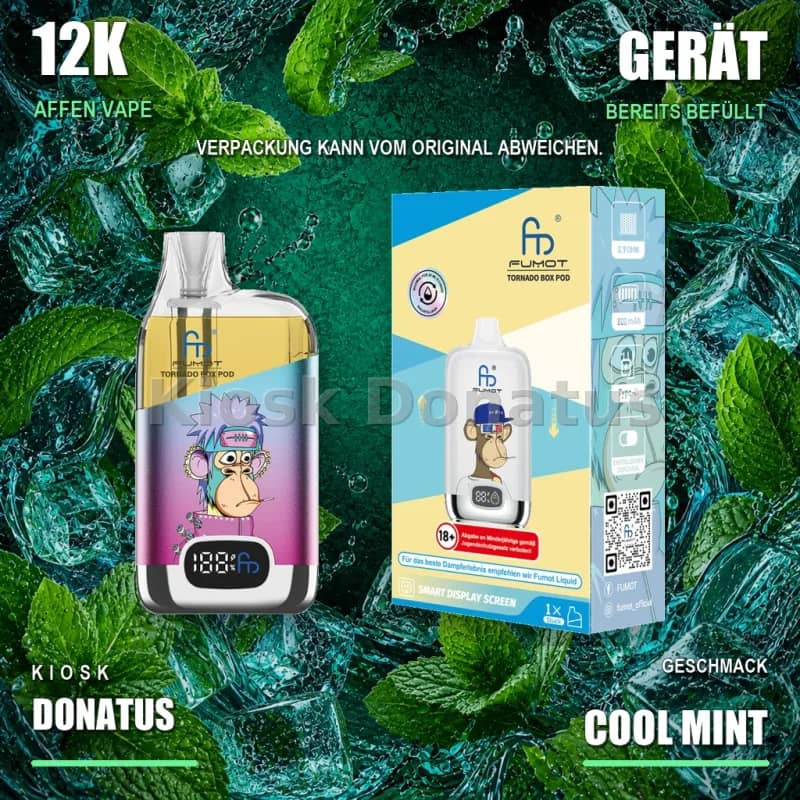 12K Affen Vape – Cool Mint