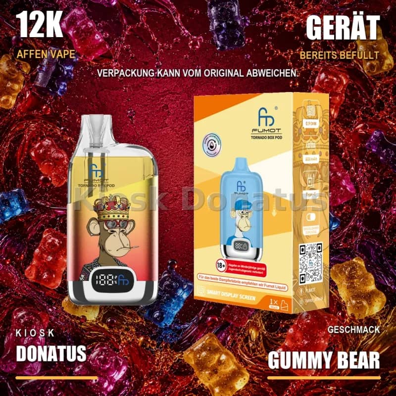 12K Affen Vape – Gummy Bear