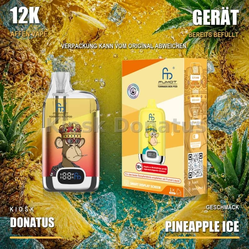 12K Affen Vape – Pineapple Ice