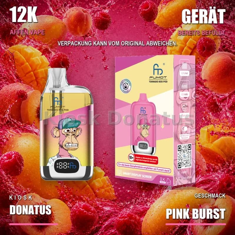12K Affen Vape – Pink Burst