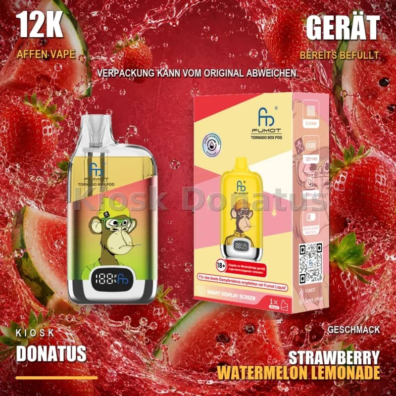 12K Affen Vape – Strawberry Watermelon Lemonade