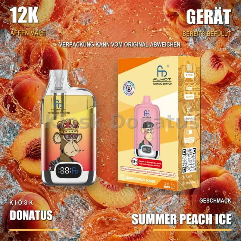 12K Affen Vape – Summer Peach Ice