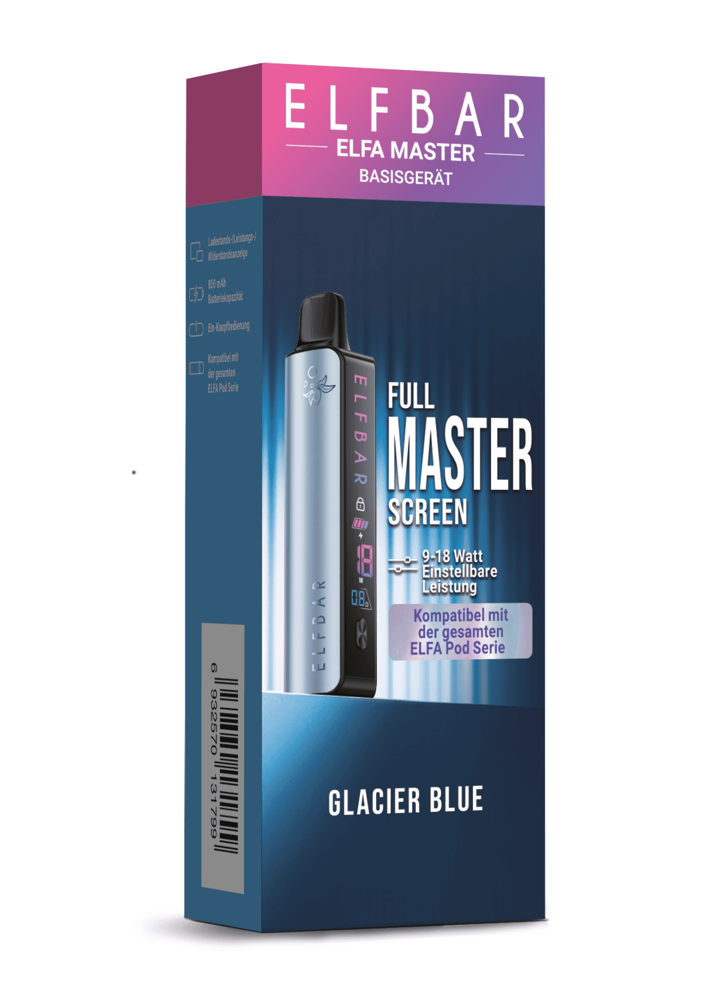 ELFBAR ELFA MASTER Basisgerät – Glacier Blue