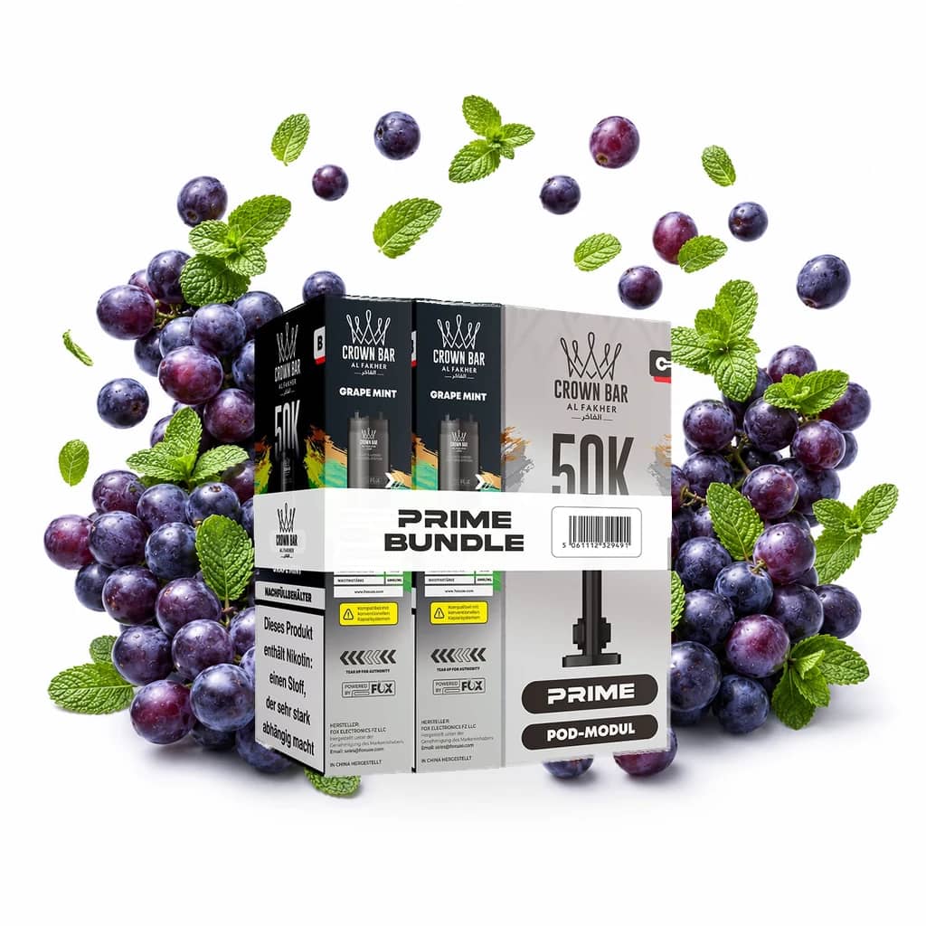 Al Fakher 50K Hypermax Prime – Grape Mint Pod Bundle ohne Akkuträger