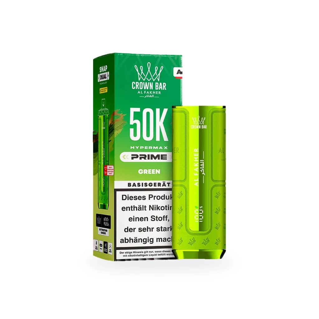 Al Fakher 50K Hypermax Prime – Akkuträger Green