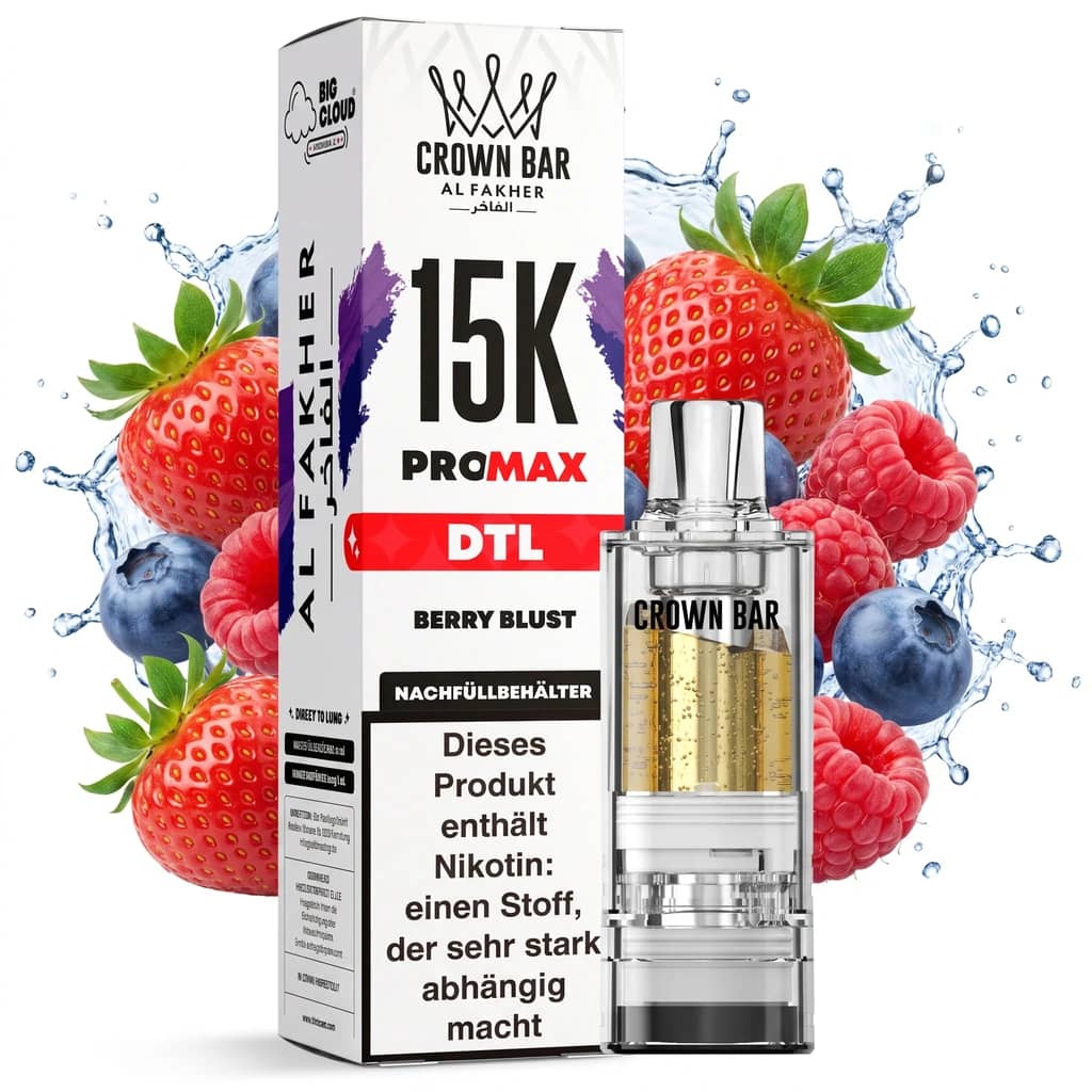 AL FAKHER CROWN BAR 15K PRO MAX - BLUE BLAST – POD