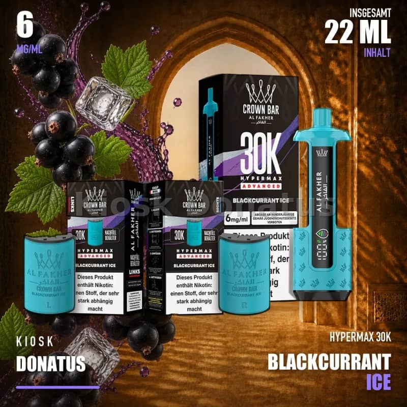ALFAKHER 30K HYPERMAX – BLACKCURRANT ICE