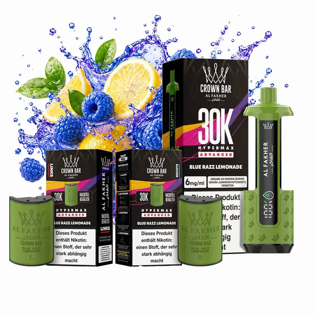 ALFAKHER 30K HYPERMAX – BLUE RAZZ LEMONADE