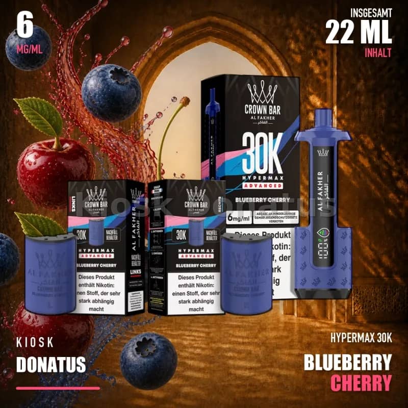 ALFAKHER 30K HYPERMAX – BLUEBERRY CHERRY