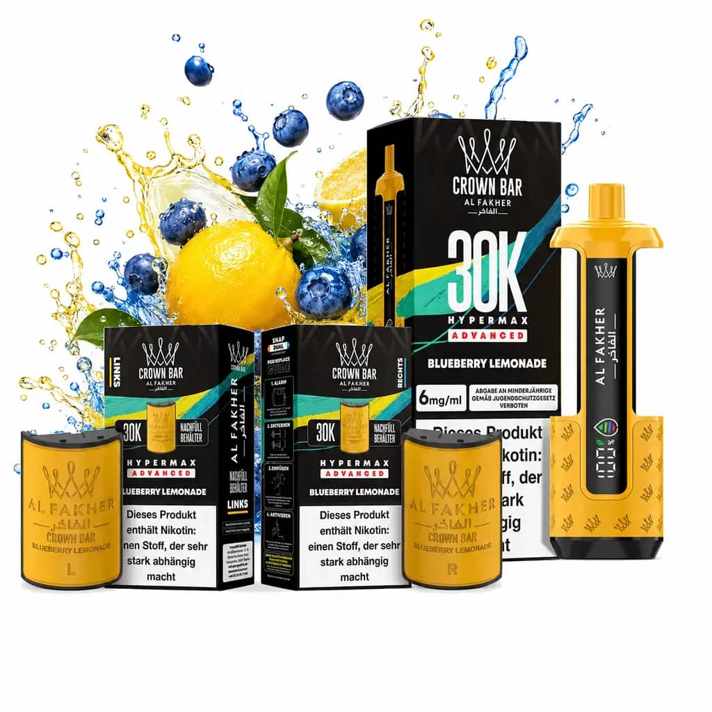 ALFAKHER 30K HYPERMAX – BLUEBERRY LEMONADE