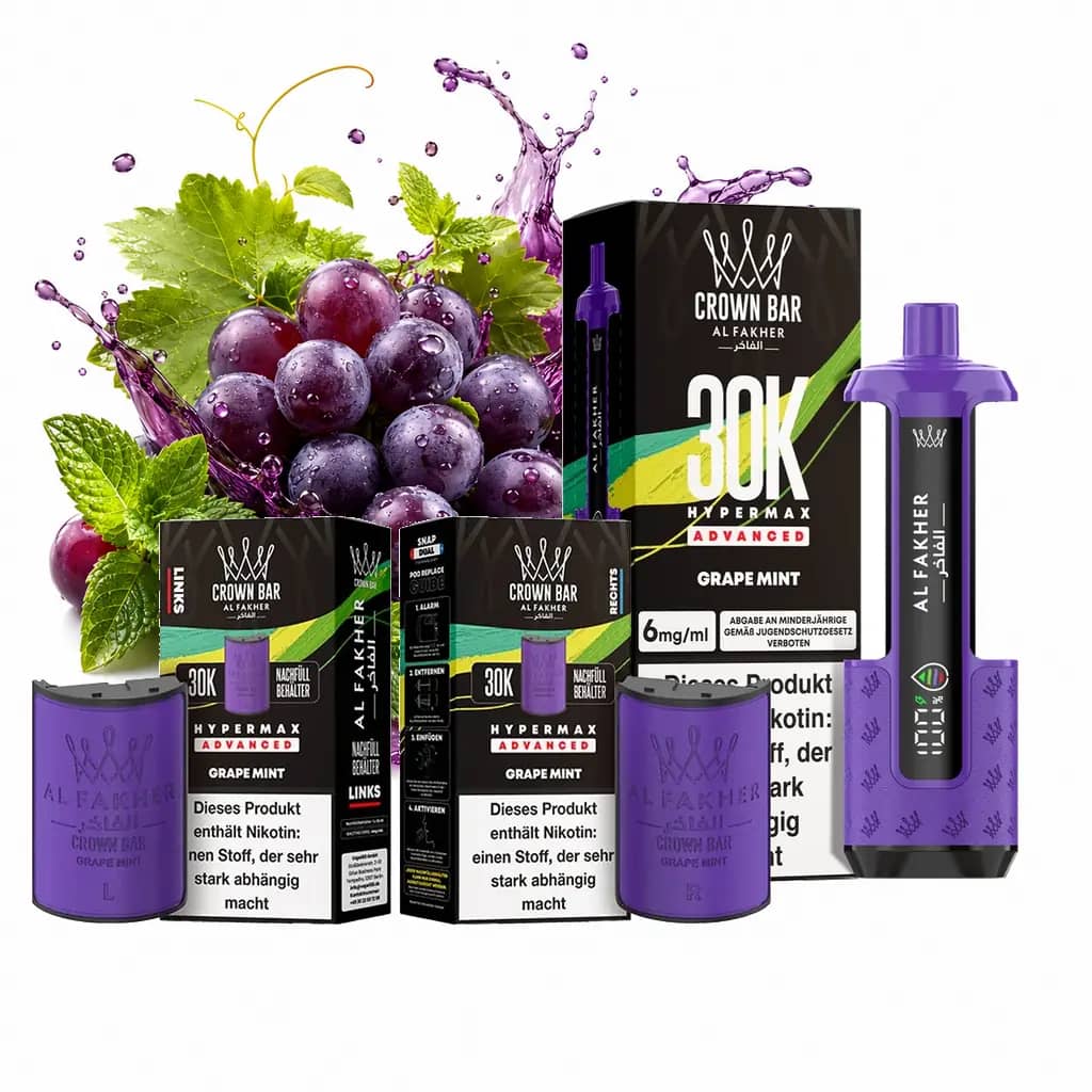 ALFAKHER 30K HYPERMAX – GRAPE MINT