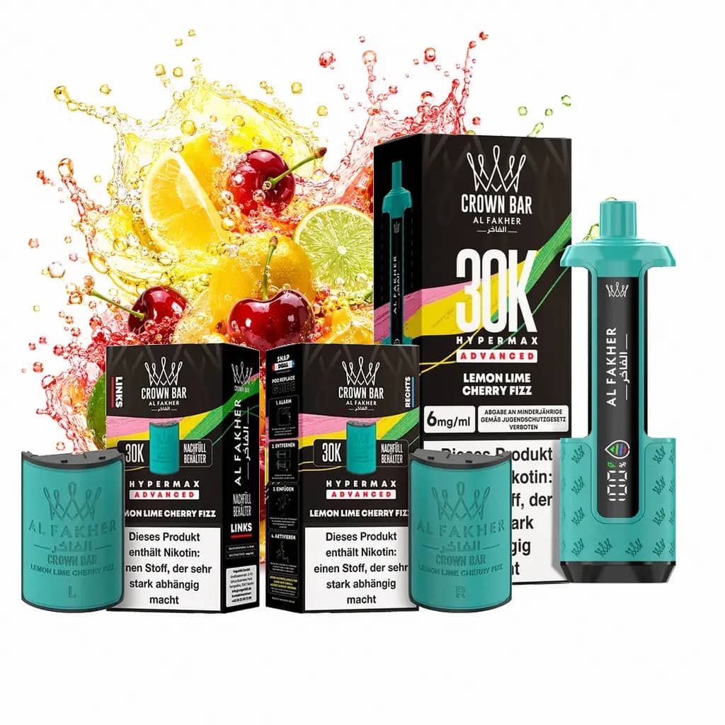 ALFAKHER 30K HYPERMAX – LEMON LIME CHERRY FIZZ