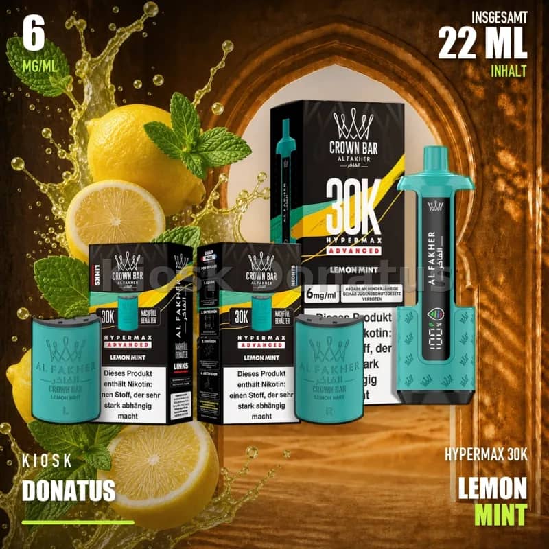 ALFAKHER 30K HYPERMAX – LEMON MINT