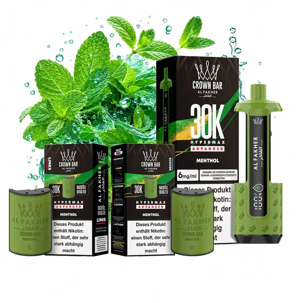 ALFAKHER 30K HYPERMAX – Menthol