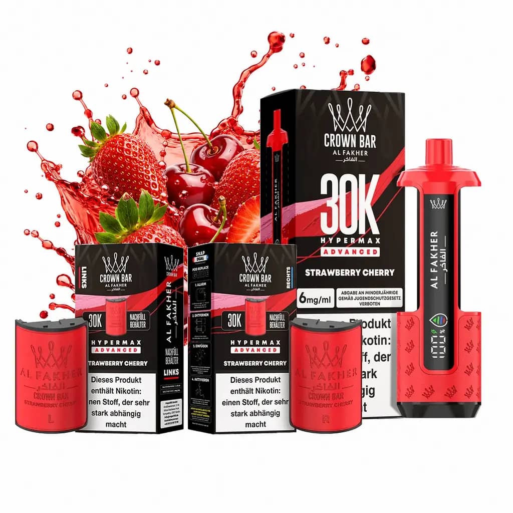 ALFAKHER 30K HYPERMAX – Strawberry Cherry