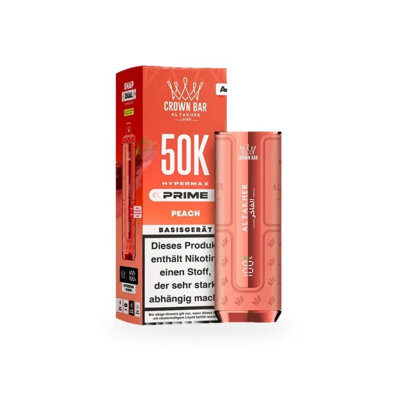 Alfakher 50K Hypermax Prime – Akkuträger Peach