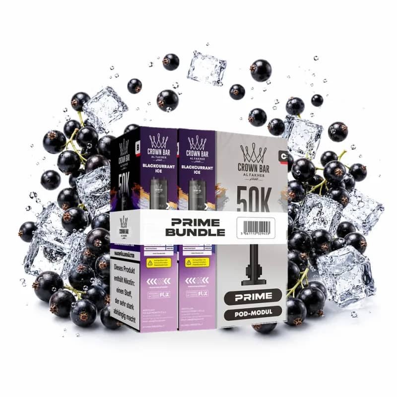 Alfakher 50K Hypermax Prime – Blackcurrant Ice Pod Bundle ohne Akkuträger