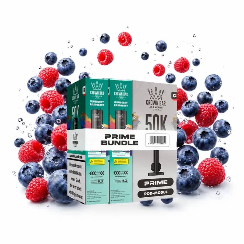 Alfakher 50K Hypermax Prime – Blueberry Sour Raspberry Pod Bundle ohne Akkuträger
