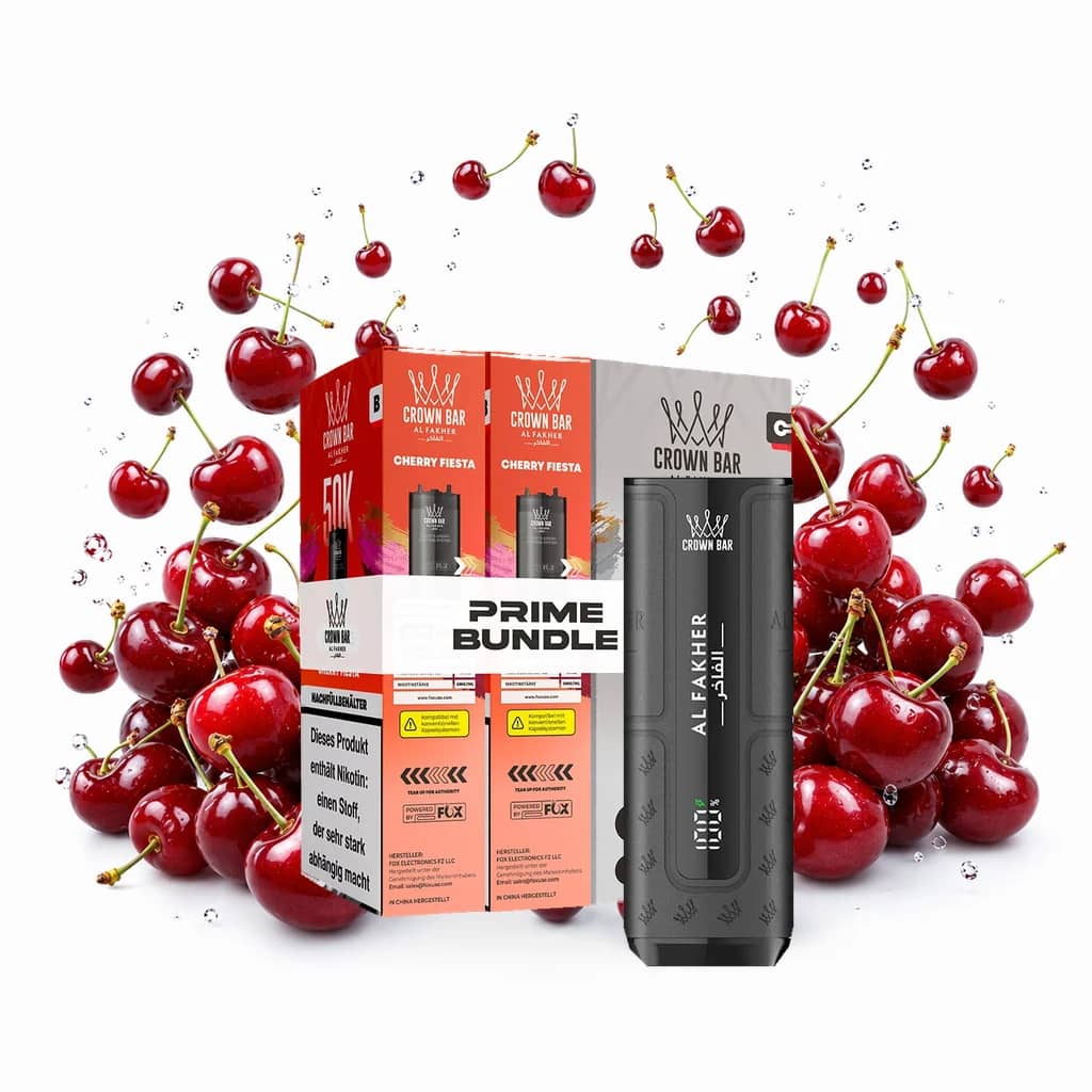 Alfakher 50K Hypermax Prime – Cherry Fiesta Bundle mit Akkuträger