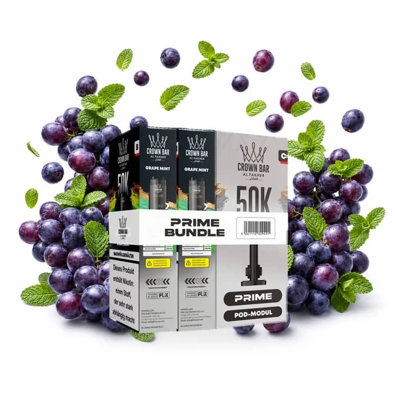 Alfakher 50K Hypermax Prime – Grape Mint Pod Bundle ohne Akkuträger
