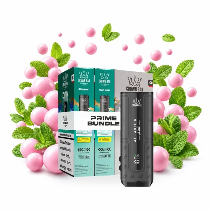 Alfakher 50K Hypermax Prime – Gum Mint Bundle mit Akkuträger