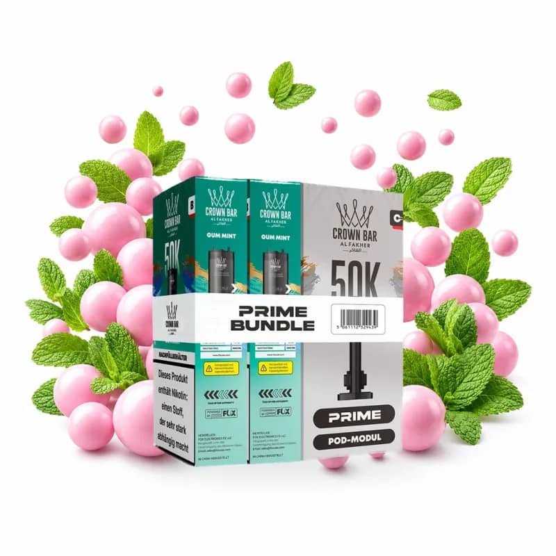 Alfakher 50K Hypermax Prime – Gum Mint Pod Bundle ohne Akkuträger