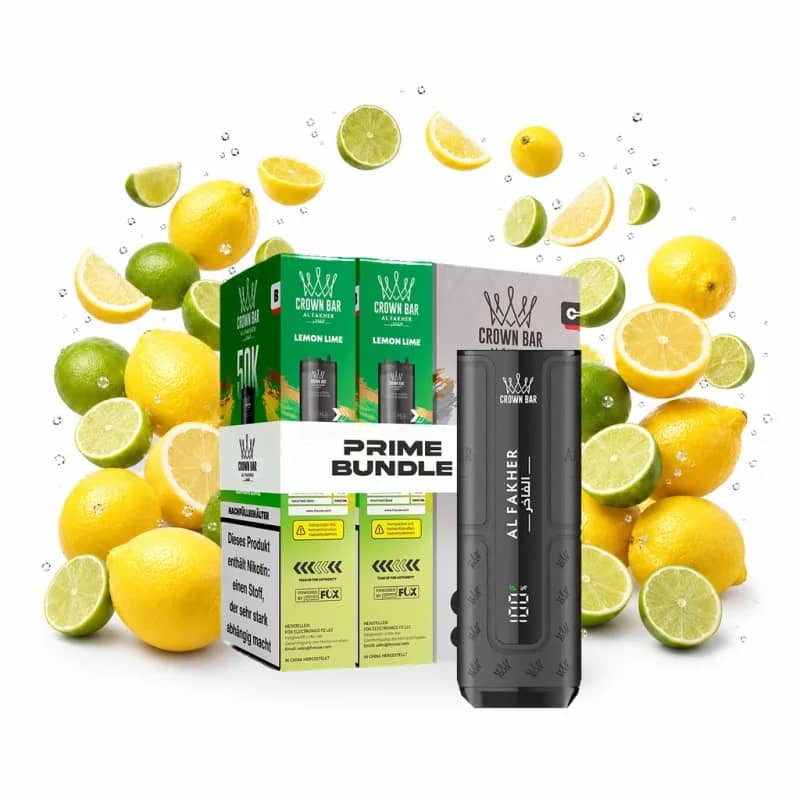 Alfakher 50K Hypermax Prime – Lemon Lime Bundle mit Akkuträger
