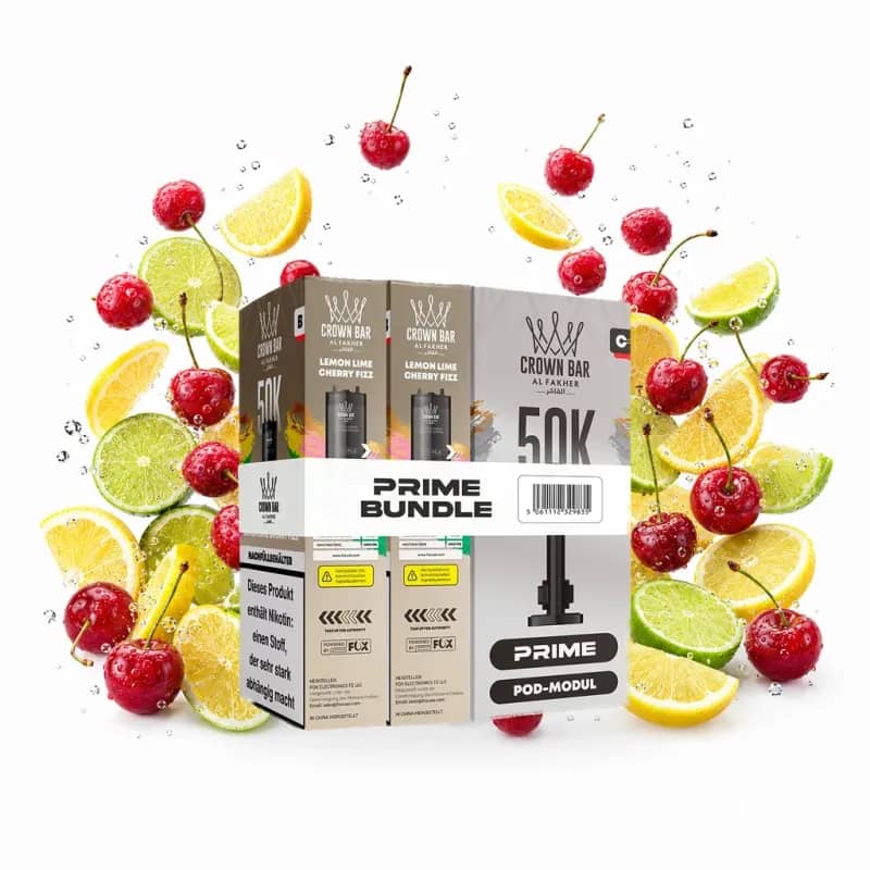 Alfakher 50K Hypermax Prime – Lemon Lime Cherry Fizz Pod Bundle ohne Akkuträger
