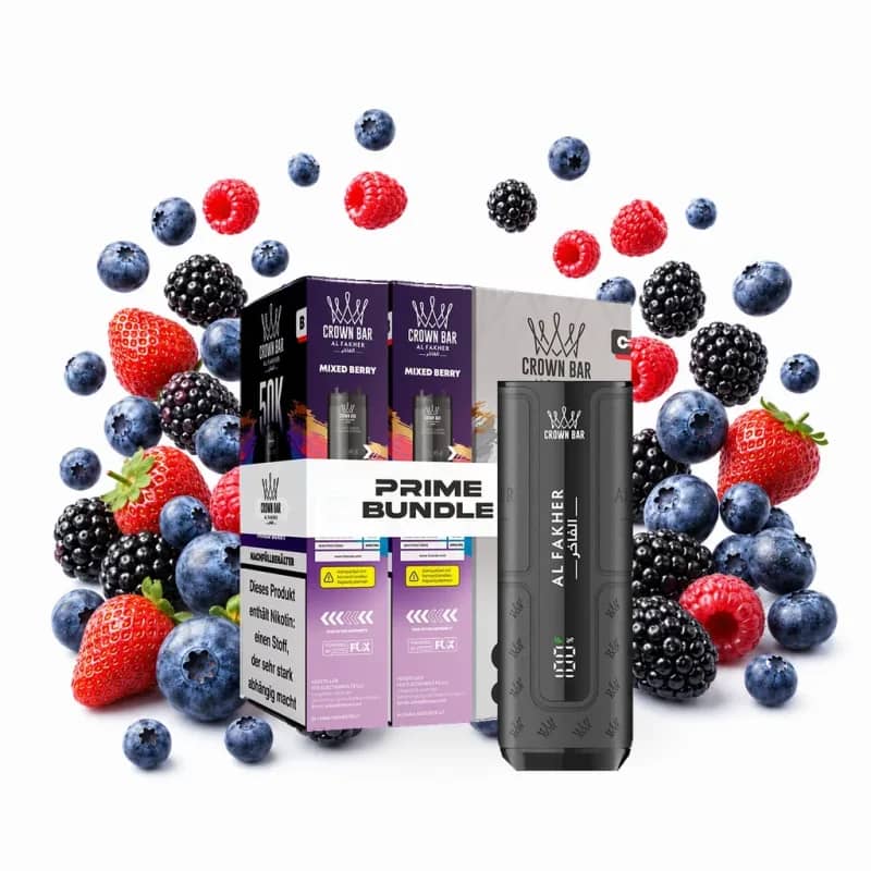 Alfakher 50K Hypermax Prime – Mixed Berry Bundle mit Akkuträger