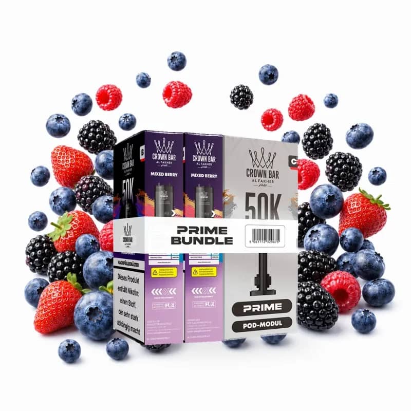 Alfakher 50K Hypermax Prime – Mixed Berry Pod Bundle ohne Akkuträger