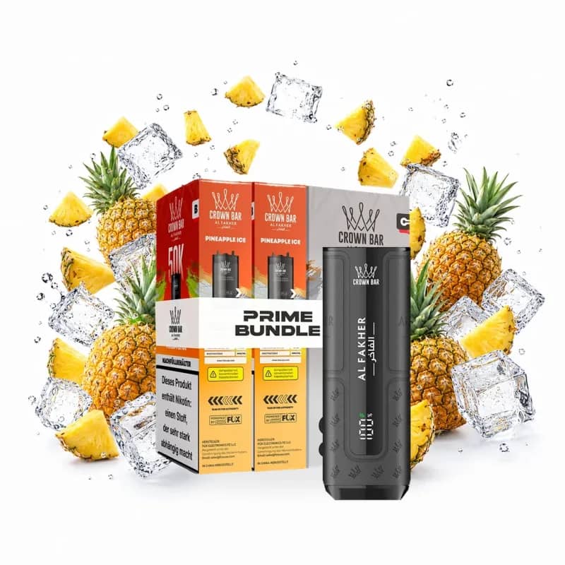 Alfakher 50K Hypermax Prime – Pineapple Ice Bundle mit Akkuträger
