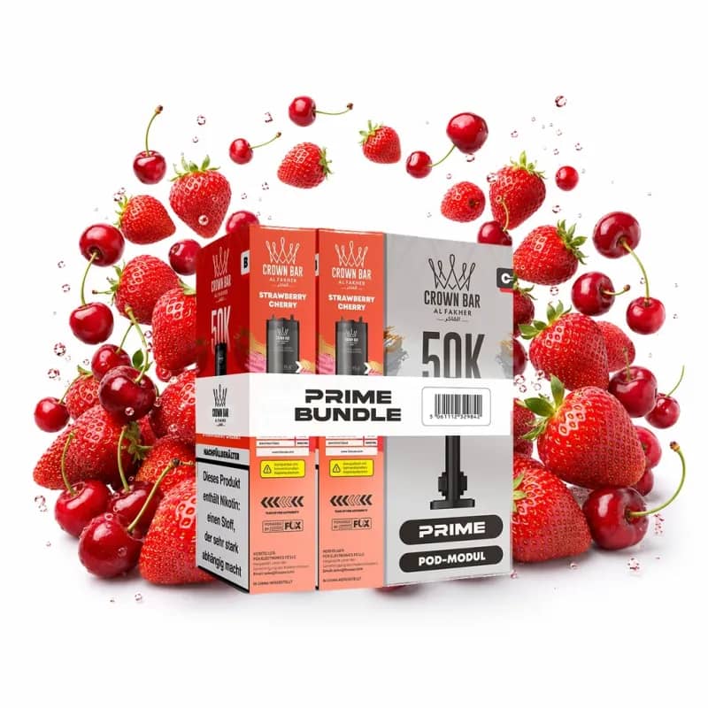Alfakher 50K Hypermax Prime – Strawberry Cherry Pod Bundle ohne Akkuträger