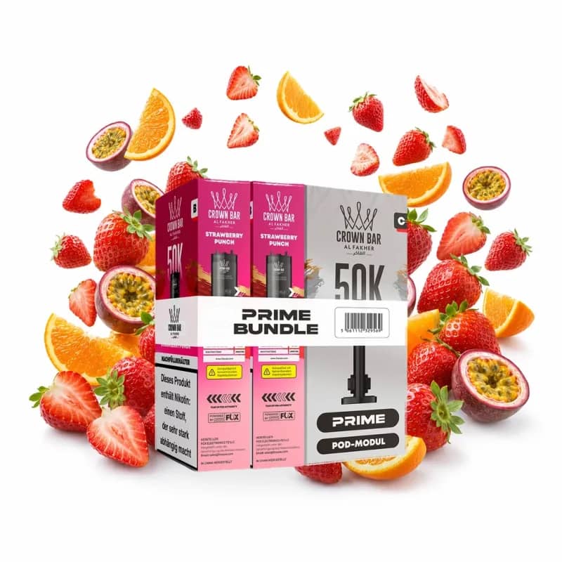 Alfakher 50K Hypermax Prime – Strawberry Punch Pod Bundle ohne Akkuträger