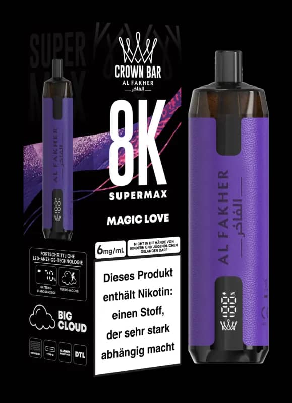 Alfakher 8k Crown Bar Supermax Magic Love