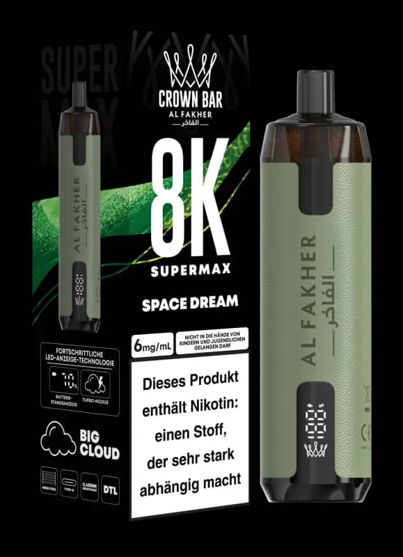 Alfakher 8k Crown Bar Supermax Space Dream