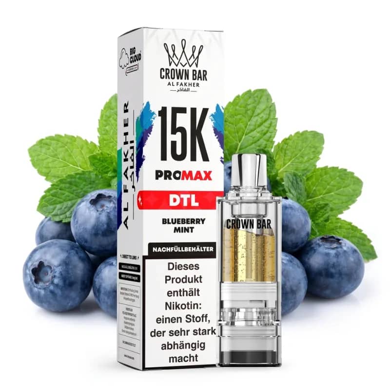 ALFAKHER CROWN BAR 15K PRO MAX - BLUEBERRY MINT – POD