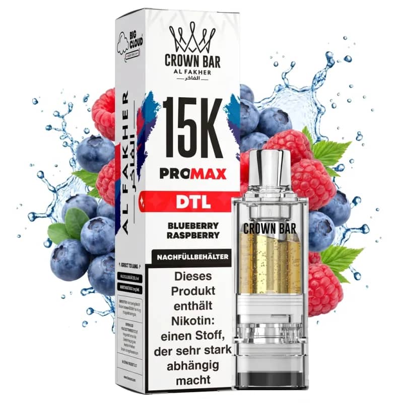 ALFAKHER CROWN BAR 15K PRO MAX - BLUEBERRY RASPBERRY – POD