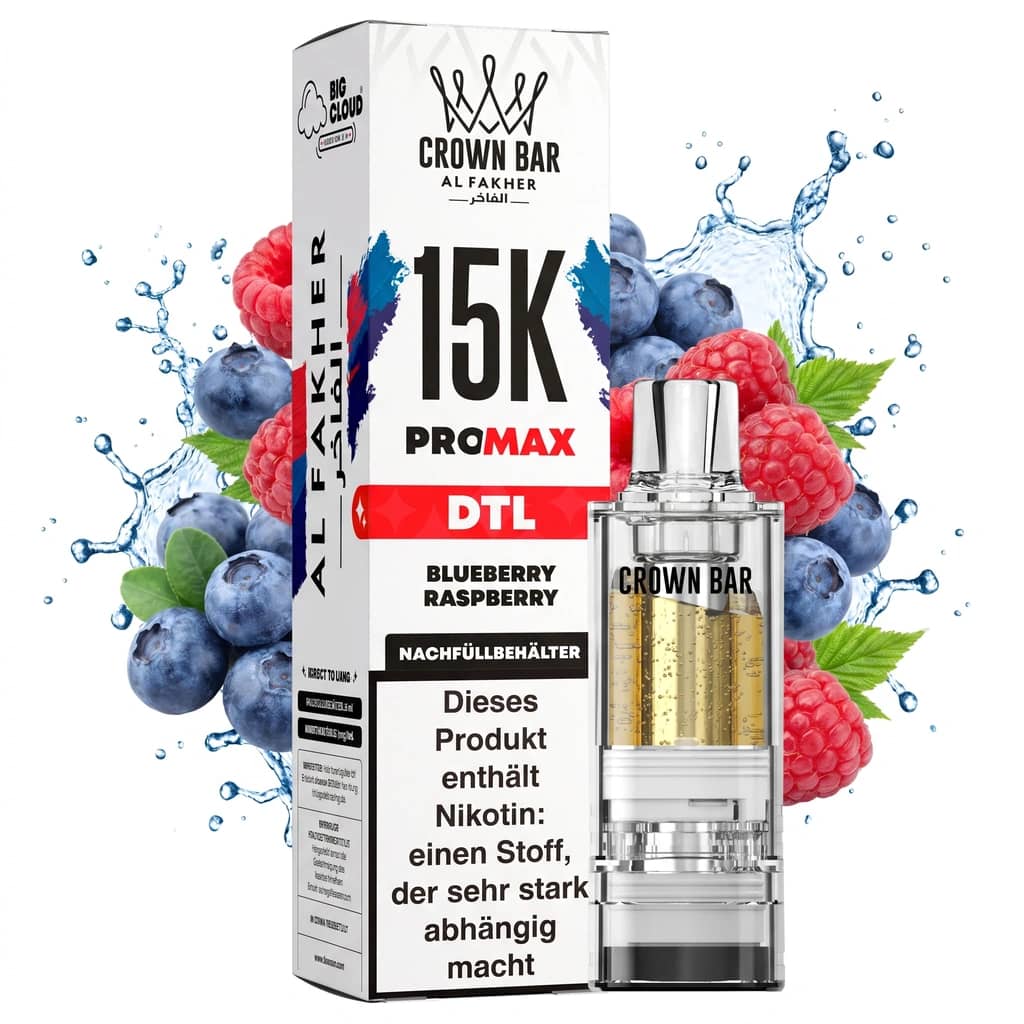 ALFAKHER CROWN BAR 15K PRO MAX - BLUEBERRY RASPBERRY – POD
