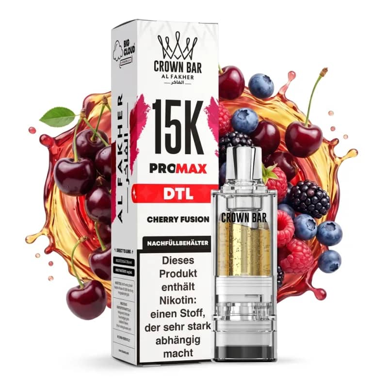 ALFAKHER CROWN BAR 15K PRO MAX - CHERRY FUSION – POD