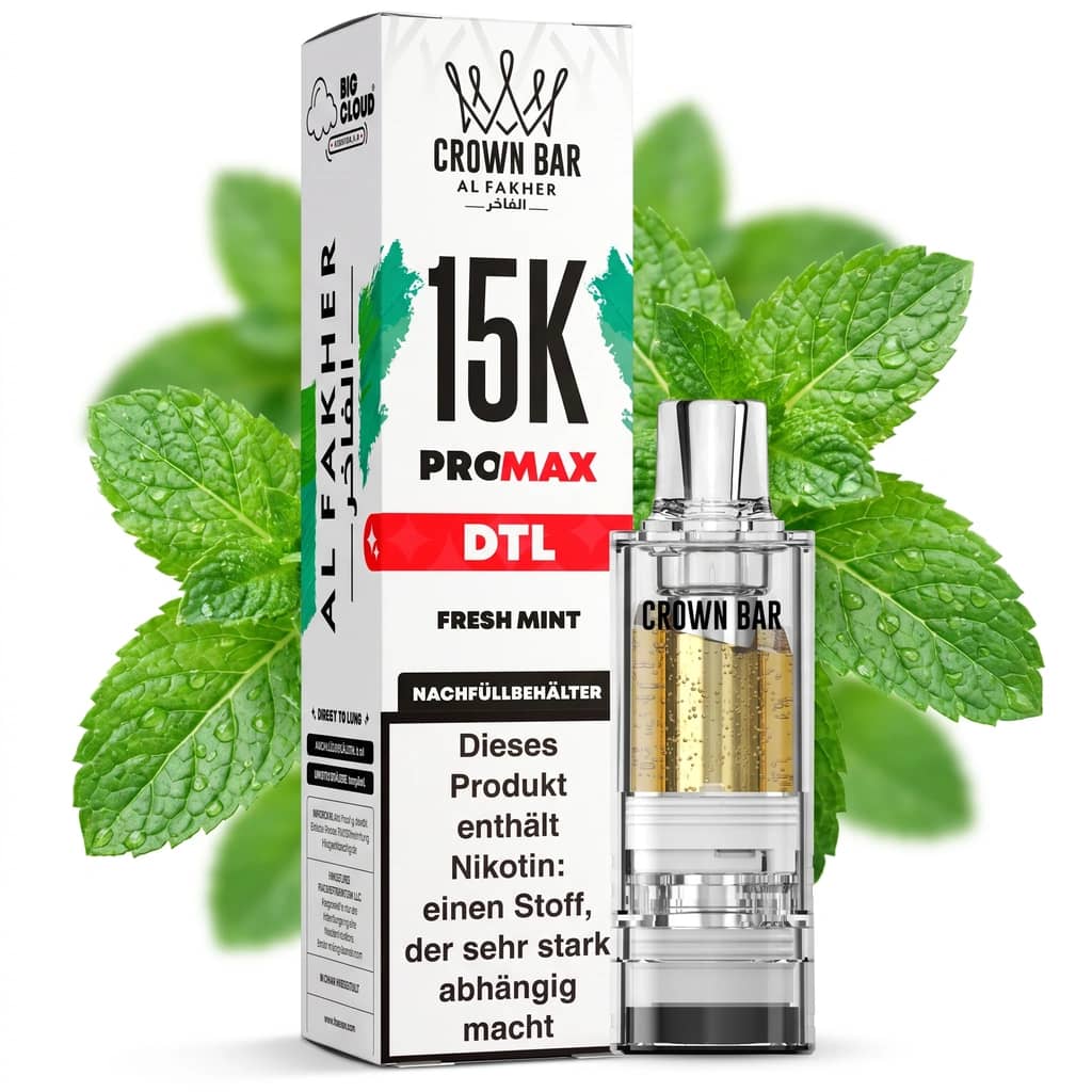 ALFAKHER CROWN BAR 15K PRO MAX - FRESH MINT – POD