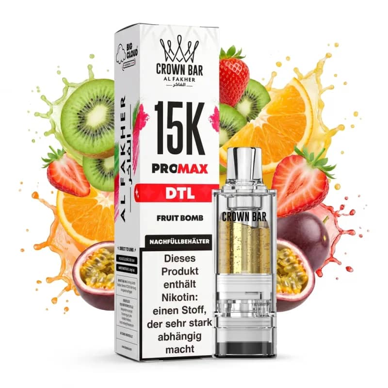 ALFAKHER CROWN BAR 15K PRO MAX - FRUIT BOMB - POD