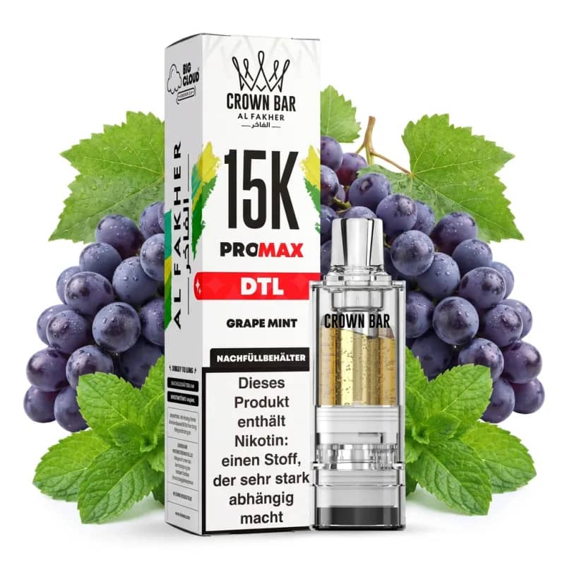 ALFAKHER CROWN BAR 15K PRO MAX - GRAPE MINT – POD