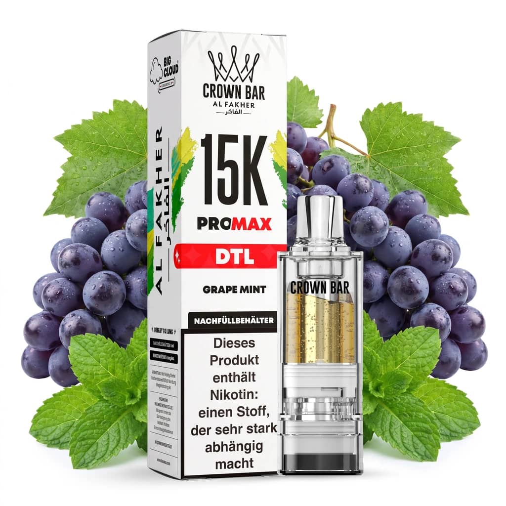ALFAKHER CROWN BAR 15K PRO MAX - GRAPE MINT – POD
