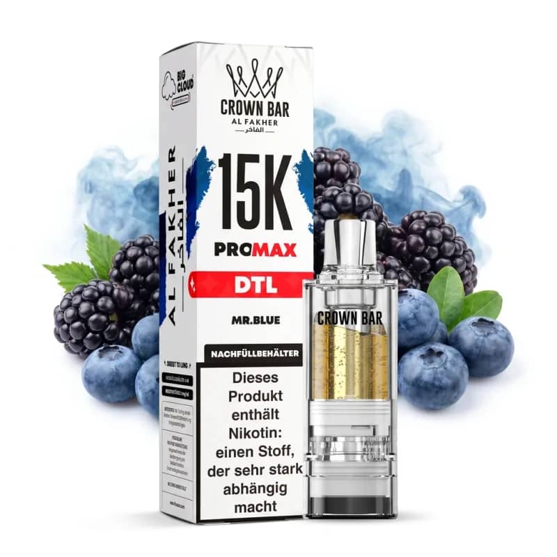 ALFAKHER CROWN BAR 15K PRO MAX - MR. BLUE - POD