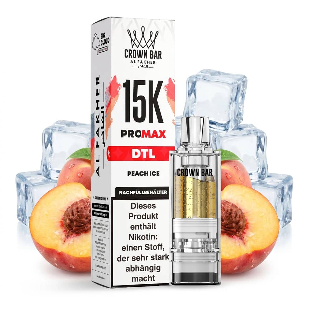 ALFAKHER CROWN BAR 15K PRO MAX - PEACH ICE – POD