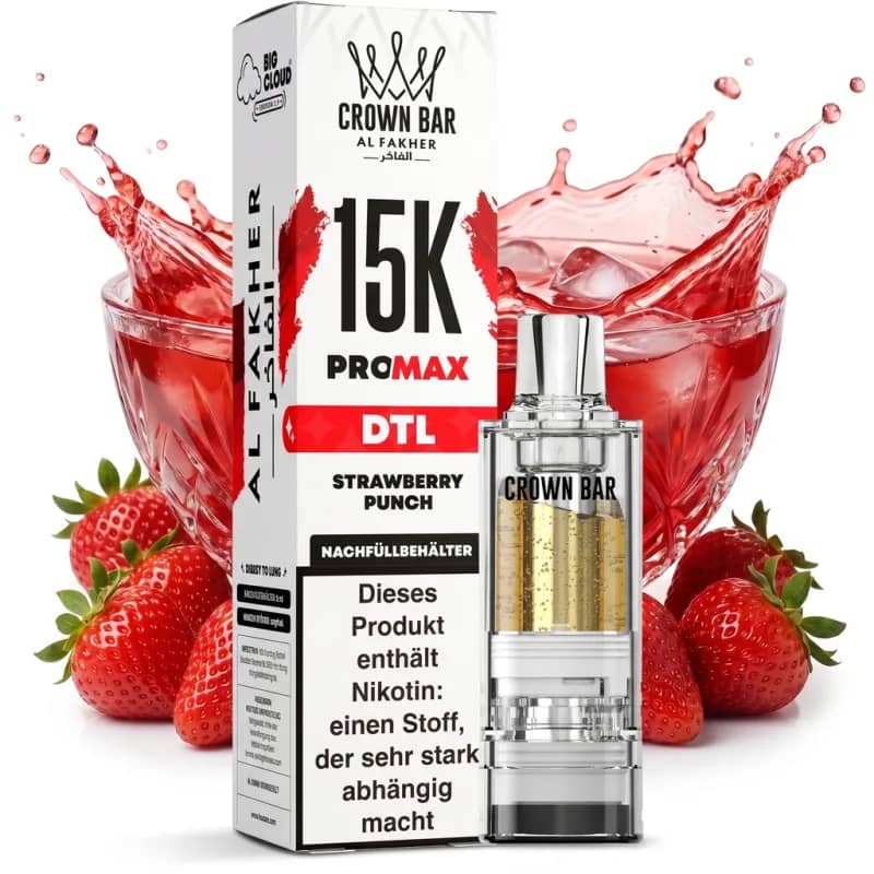 ALFAKHER CROWN BAR 15K PRO MAX - STRAWBERRY PUNCH – POD